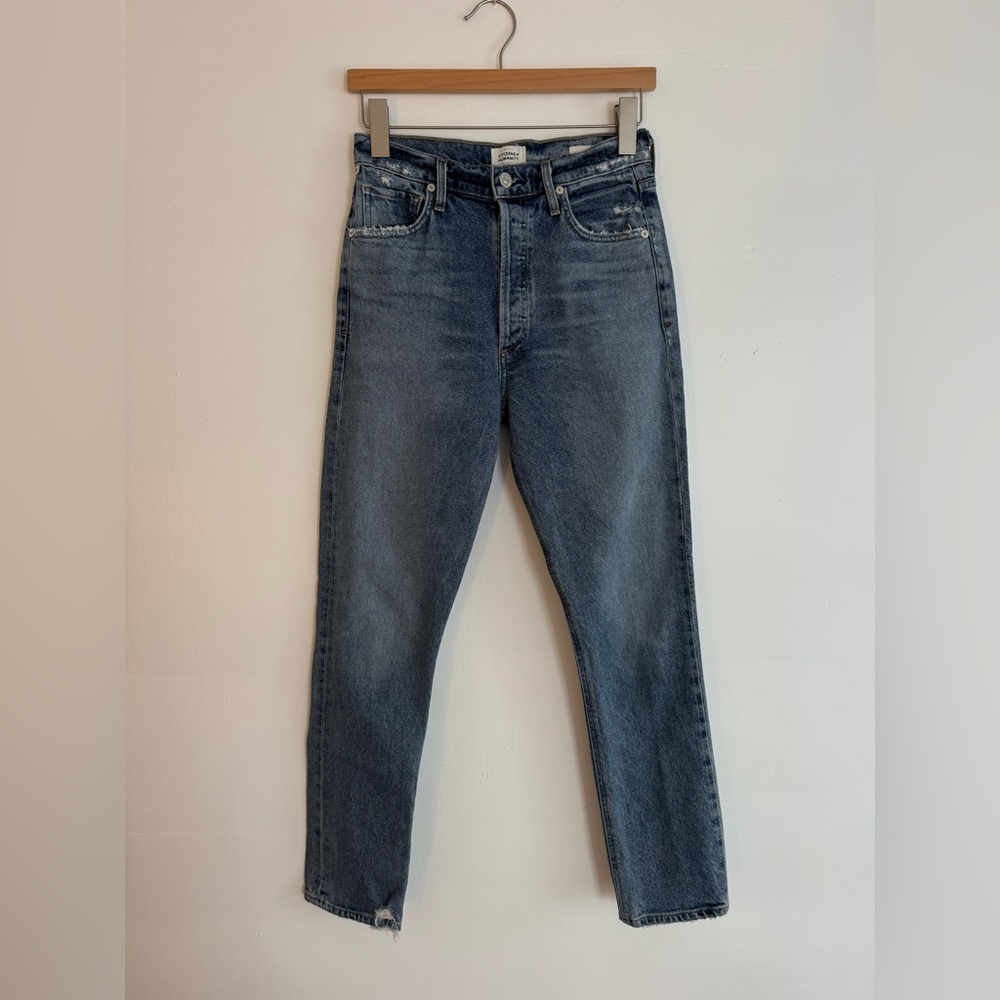 Charlotte High Rise Straight Jeans 25